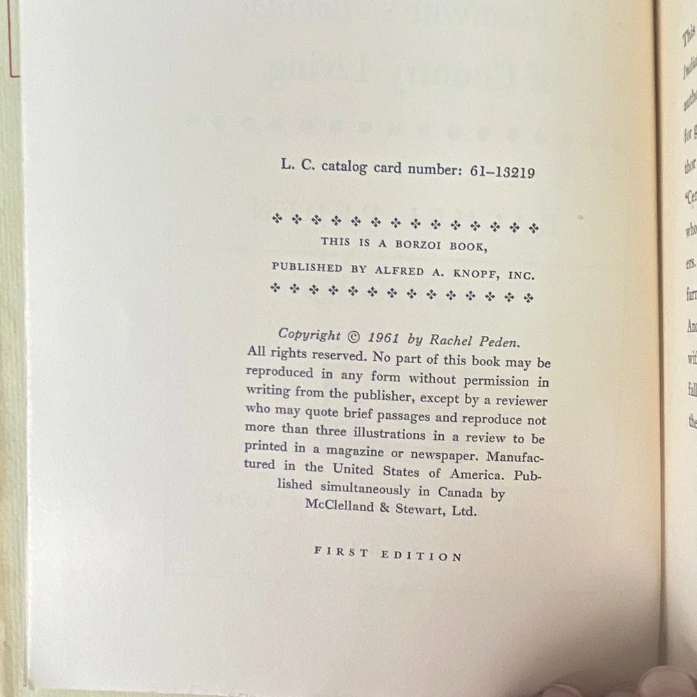 Rural Free Farmwife's Almanac Country Living Rachel Peden SIGNED 1st Ed HC